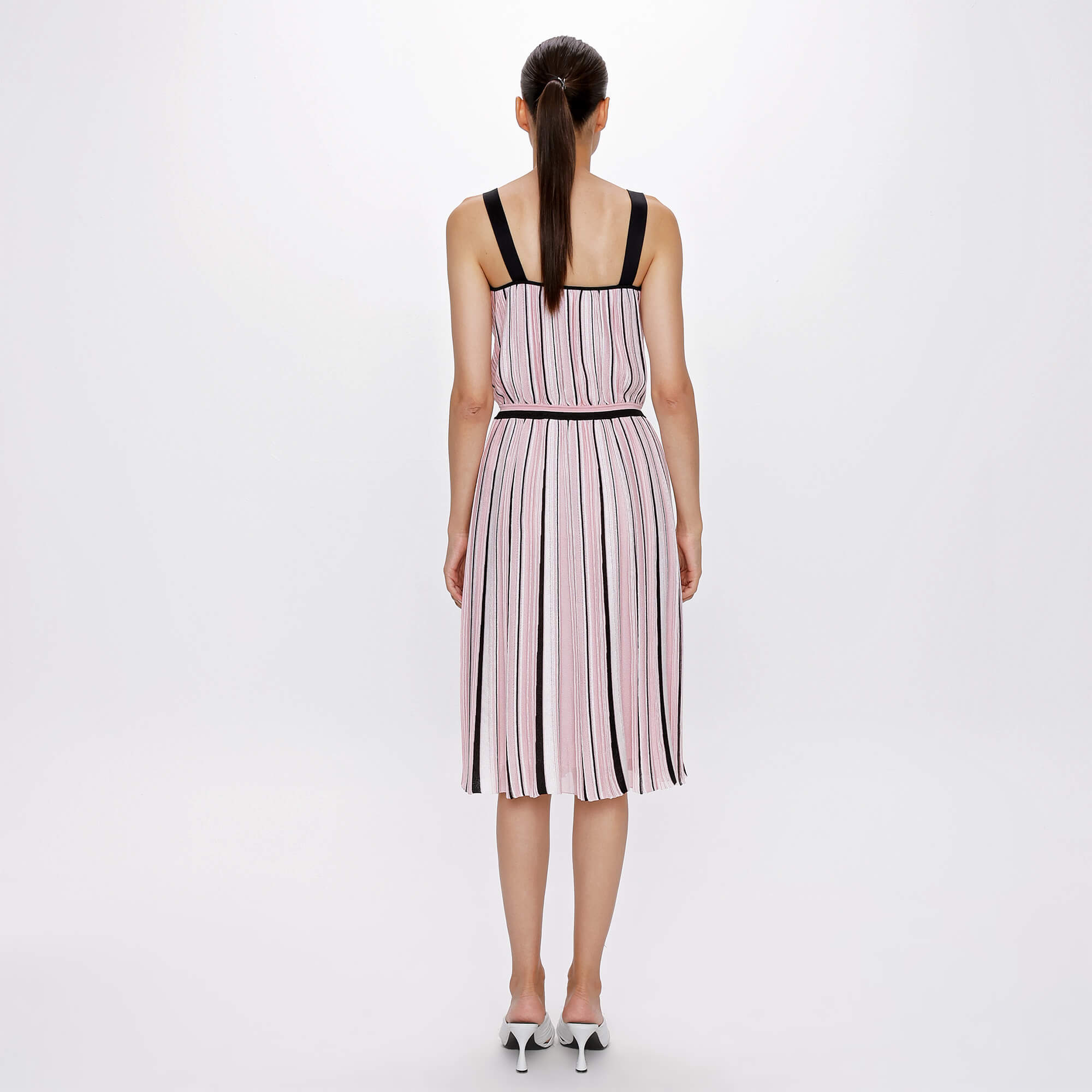 Missoni - Pink&Black Striped Thick Strap Dress